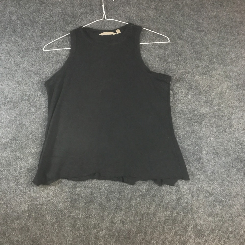 Athleta Tank Top Women S Black Good Racerback Workout Crew Neck Activewear